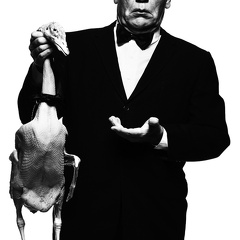 Albert Watson   Alfred Hitchcock with Goose (1973), 2014